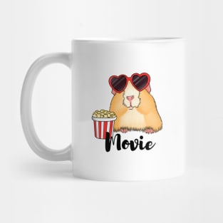 Cute hamster with popcorn Mug